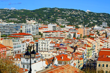 Old town La Croisette of Cannes, France