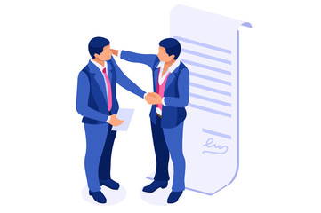Partners on background agreement concept for contract or partnership. Web for friendship successful greeting as idea. Career on company for leadership corporate as a success to cooperate for a meeting