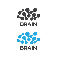 Brain logo and Creative logo. Abstract human brain logo