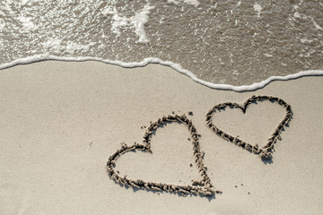 Herz am Strand