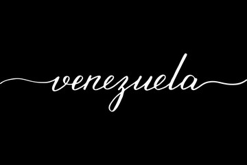 Venezuela handwritten text vector