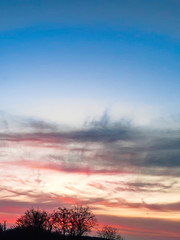 clouds sky sunset, beautiful horizon. background