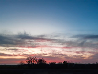 clouds sky sunset, beautiful horizon. background