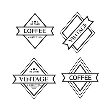 Vector logotypes elements collection. Vintage logo. Hipster label and logo
