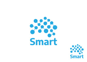 Brain logo design template. Brain, Creative and learning icons