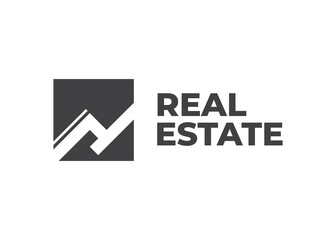 Real estate house linear logos, emblems set. Real Estate, Building and Construction Logo Vector Design