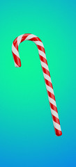 Isolate Christmas candy,3d render