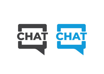 Talk and speak logo. Chat logo design. Consult vector logotype