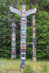 Kanada, Totempfahl im Stanley Park von Vancouver, BC