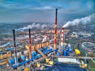 gdansk power plant wybrzeze from above