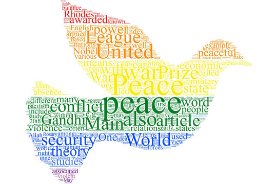 Peace word cloud