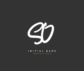 S A SA Beauty vector initial logo, handwriting logo of initial signature, wedding, fashion, jewerly, boutique, floral and botanical with creative template for any company or business.