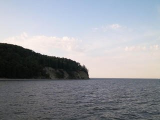 Fototapeta na wymiar Orlowski Cliff above Baltic Sea, Poland.