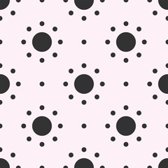 seamless pattern with circle shape vector.