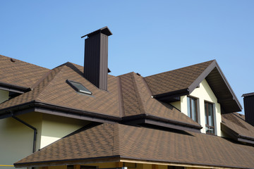 roof of newly builded house