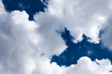 blue sky with cloud in the morning.