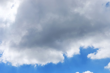 blue sky with cloud in the morning.