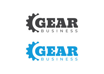 Gear logo design vector. Cog vector logo. Engineering wheel creative logotype