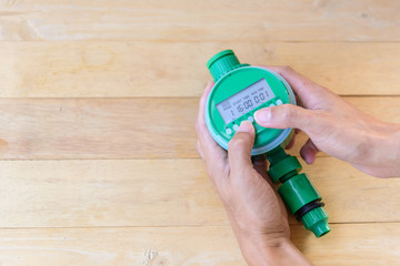 setup the irrigation timer before use 