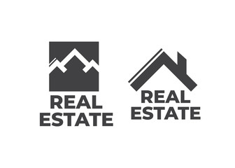 Real Estate, Building and Construction Logo Vector Design. Logo real estate set