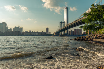 Manhattan Bridge from Pebble Beach