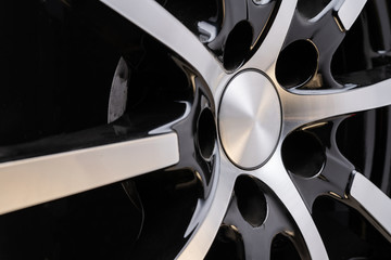 car cast aluminum alloy wheels, black silver with polished front, very beautiful and modern,...