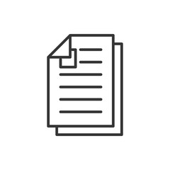 Paper Icon Vector Illustration