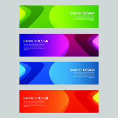 Fototapeta premium Vector Abstract design banner web template