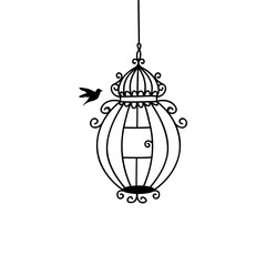 hand drawn wedding birdcage collections