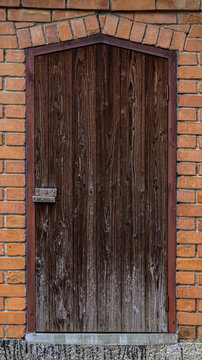Japanese wood door