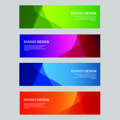 Fototapeta premium Vector Abstract design banner web template