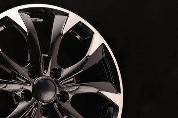 car cast aluminum alloy wheels, black silver with polished front, very beautiful and modern,...
