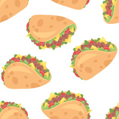 Cartoon drawing set of fast food. Hand drawn meal.Actual Vector illustration american cuisine. Creative ink art work mexican tacos