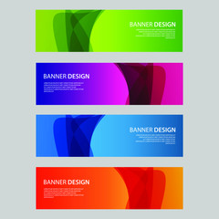 Fototapeta premium Vector Abstract design banner web template