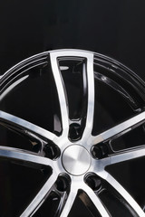 car cast aluminum alloy wheels, black silver with polished front, very beautiful and modern,...