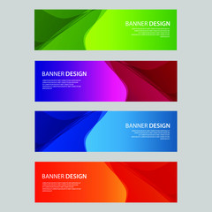 Fototapeta premium Vector Abstract design banner web template