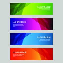 Fototapeta premium Vector Abstract design banner web template