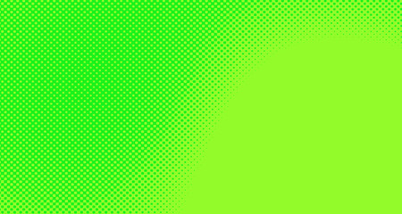 Bright green and yellow pop art retro background with halftone in comic style for sale, vector illustration eps10
