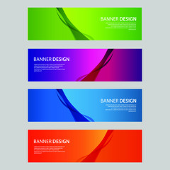 Fototapeta premium Vector Abstract design banner web template
