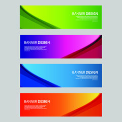 Fototapeta premium Vector Abstract design banner web template