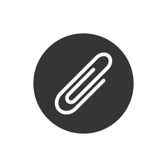 Paper Clip Icon Vector Illustration 