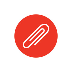 Paper Clip Icon Vector Illustration 