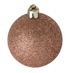 ocher christmas ball isolated on white background