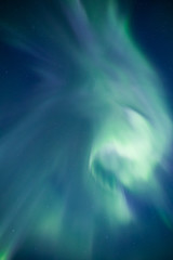Obraz na płótnie Canvas Beautiful northern lights in Scandinavia