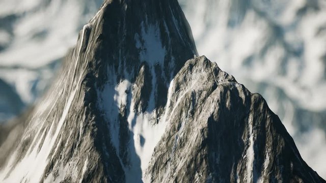 winter landscape in the Alps mountains