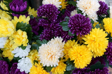 Chrysanthemum and other flower bouquets