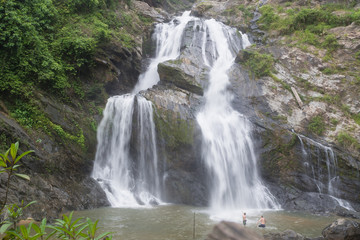 Fototapeta na wymiar waterfall in rain forest