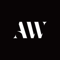 AW Logo Letter Initial Logo Designs Template