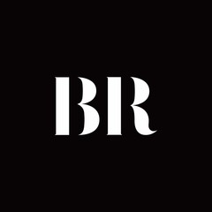 BR Logo Letter Initial Logo Designs Template