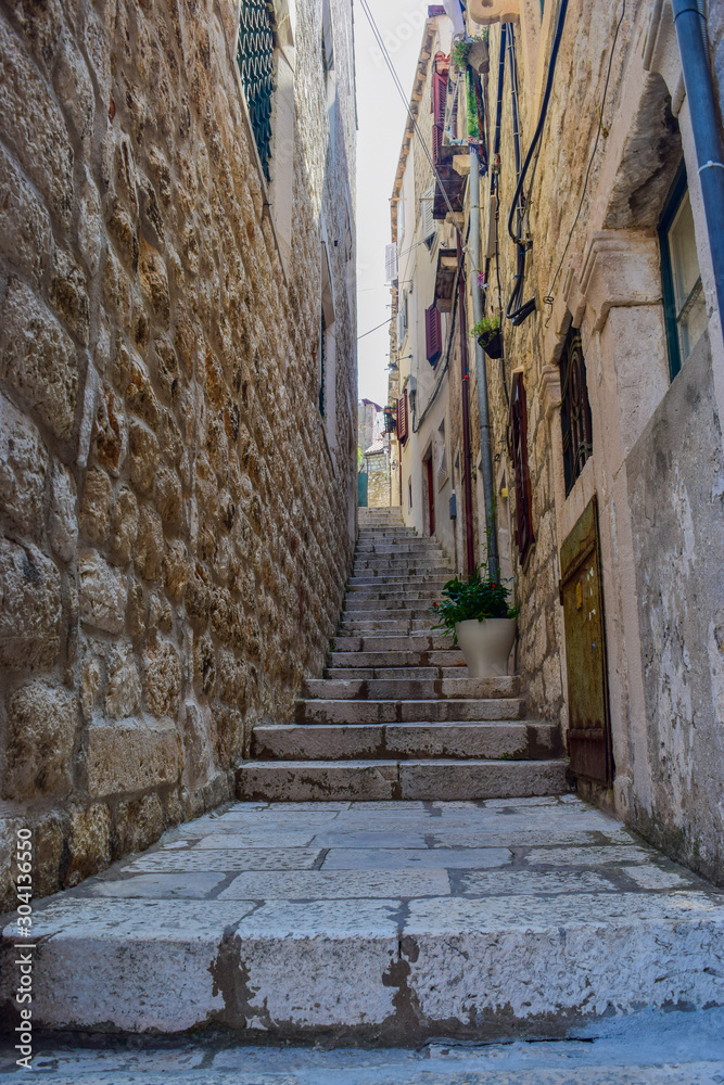 Wall mural Street of Dubrovnik.